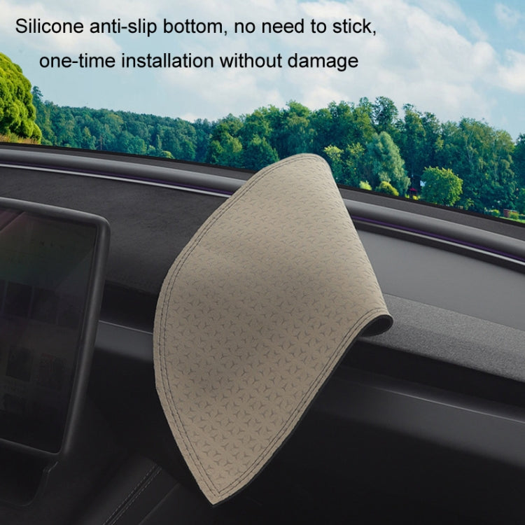 Car Suede Light-Proof Pad, For 2024 Tesla Model Y Dashboard, For 2024 Tesla Model 3 Dashboard, For 2024 Tesla Model 3 Rearwindow