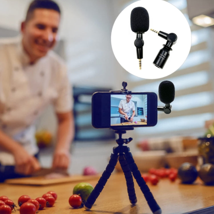 Mobile Phone Live Broadcast Microphone, Pro 3.5 Straight Head 3-section Plug (Sponge Cover), Pro 3.5 Straight Head 4-section Plug (Sponge Cover), Pro 3.5 Straight Head 2-section Plug (Sponge Cover)