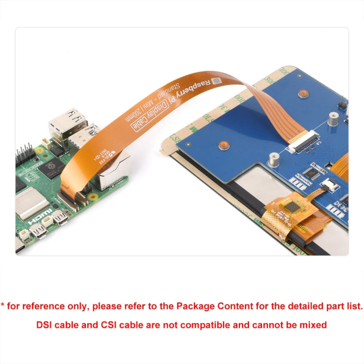 Waveshare For Raspberry Pi 5th DSI Display 22Pin To 15Pin Soft Cable FPC Cable, 200mm, 300mm, 500mm