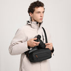 Cwatcun D133 Camera Chest Bag Multi-functional Handheld Slanting Cross Shoulder Camera Casual Bag, Small Black, Medium Black, Large Black