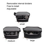 Cwatcun D133 Camera Chest Bag Multi-functional Handheld Slanting Cross Shoulder Camera Casual Bag, Small Black, Medium Black, Large Black