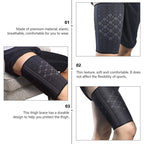 Thigh Protection Compression Bandage High Elastic Knitted Nylon Sports Protective Gear, S, M, L