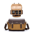 Vintage Waterproof Canvas Bag DSLR Camera Photo Bag, Cwatcun D126 Double Shoulder, Cwatcun D127 Single Shoulder
