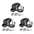 PD3.0 Motorcycle USB Mobile Phone Charger Digital Voltage Meter with Switch, Blue Screen, Red Screen, Green Screen