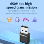 COMFAST CF-WU811AC V3  5G Dual Band 650Mbps USB Wireless Network Card WIFI Receiver, CF-WU811AC V3