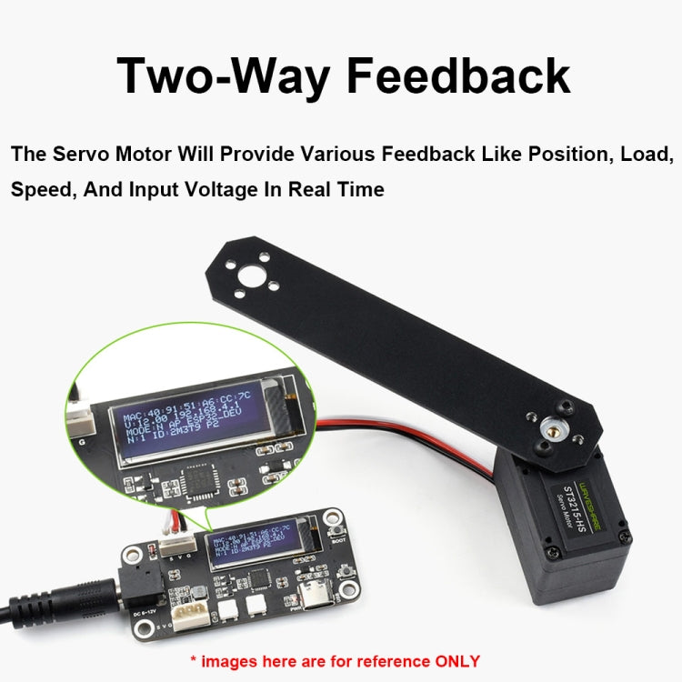 Waveshare 25127 20kg.Cm 106PRM High Speed Bus Servo Motor, 25127