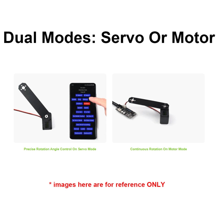Waveshare 25127 20kg.Cm 106PRM High Speed Bus Servo Motor, 25127