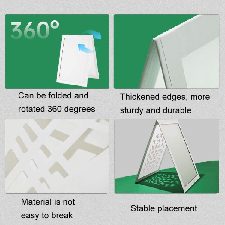 Foldable Soft Board Spotlight Reflective Screen PVC Waterproof Photo Tool, Style 1 Vertical Strip, Style 2, Style 3 Pane, Style 4 Mottled, Style 5 Classic, Style 6 Classic Double Side, Style 7 Black White, Style 8 Gold Silver