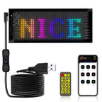 Car Flexible Display Advertising Screen APP Bluetooth Smart Screen, 7x17.3cm（16 x 32 LEDs), 9.2x37.4cm（16 x 64 LEDs）, 10.2x34.8cm（20 x 64 LEDs）, 12x59.5cm（16 x 96 LEDs）