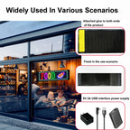 Car Flexible Display Advertising Screen APP Bluetooth Smart Screen, 7x17.3cm（16 x 32 LEDs), 9.2x37.4cm（16 x 64 LEDs）, 10.2x34.8cm（20 x 64 LEDs）, 12x59.5cm（16 x 96 LEDs）