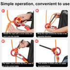 XINDA XD-Q9732 9-shaped Descender Mountain Climbing and Rock Climbing Descent Equipment