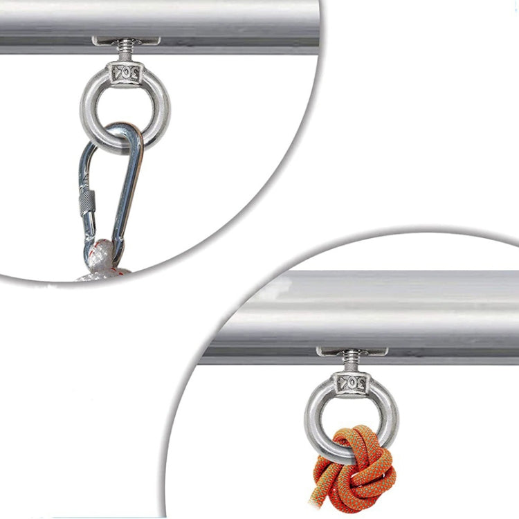 RV Sunshade 304 Stainless Steel Slide Rail Ring, 1pcs M4 Ring + Cylinder, 2pcs M4 Ring + Cylinder, 2pcs M4 Ring + Cylinder + Purple Climbing Buckle, 2pcs M4 Ring + Cylinder + Silver Climbing Buckle