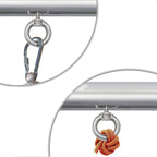 RV Sunshade 304 Stainless Steel Slide Rail Ring, 1pcs M4 Ring + Cylinder, 2pcs M4 Ring + Cylinder, 2pcs M4 Ring + Cylinder + Purple Climbing Buckle, 2pcs M4 Ring + Cylinder + Silver Climbing Buckle