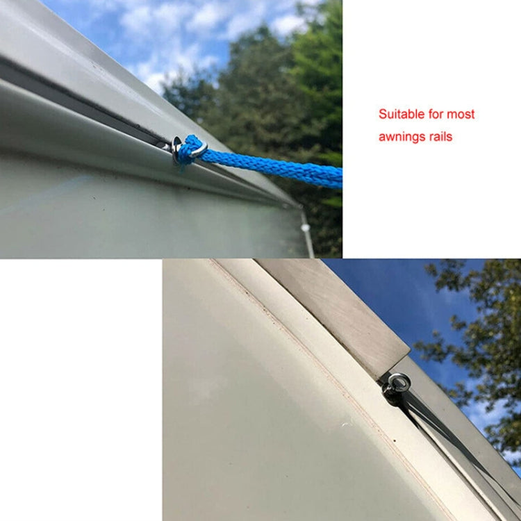 RV Sunshade 304 Stainless Steel Slide Rail Ring, 1pcs M4 Ring + Cylinder, 2pcs M4 Ring + Cylinder, 2pcs M4 Ring + Cylinder + Purple Climbing Buckle, 2pcs M4 Ring + Cylinder + Silver Climbing Buckle