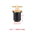 Marine Motorboat Deck Cross Drain Plug Screw, Copper For 19mm, Copper For 25mm, Copper For 32mm, Stainless Steel For 19mm, Stainless Steel For 25mm