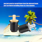 Marine Motorboat Deck Cross Drain Plug Screw, Copper For 19mm, Copper For 25mm, Copper For 32mm, Stainless Steel For 19mm, Stainless Steel For 25mm