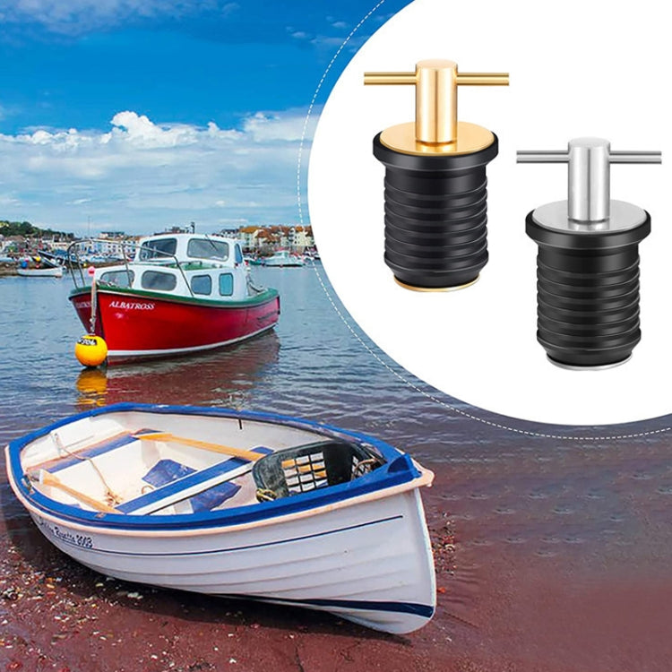 Marine Motorboat Deck Cross Drain Plug Screw, Copper For 19mm, Copper For 25mm, Copper For 32mm, Stainless Steel For 19mm, Stainless Steel For 25mm