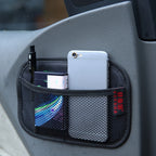 Microfiber Leather Car Mobile Phone Sticky Storage Net Bag, H005 Black Small, H006 Beige Small, H007 Gray Small, H008 Black Large, H009 Beige Large, H010 Gray Large