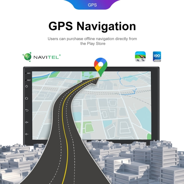 Android 13.0 Dual Butt Universal Wireless Carplay Car Navigation Center Control All-In-One Monitor, 10.1inch