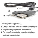 For XBOX One 2.75m Grip Cable With Magnetic Loop