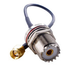 SMA Male To SO239 UHF Female Coaxial RF Cable RG174 Coaxial Connector, 10cm, 15cm, 20cm, 30cm, 50cm