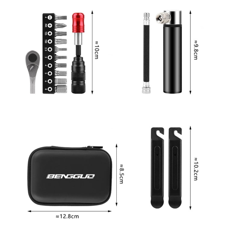 BENGGUO Bicycle Repair Tool Mountain Bike Ratchet Wrench Repair Combination Set, Set 1, Set 2, Set 3, Set 4