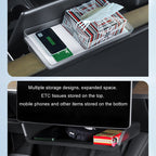 For Tesla Model Y/3 Screen Storage Box, Model Y/3 Translucent White + Black, Model Y/3 Translucent Black + Black, Model Y/3 Translucent White + White, 2024 Model 3 Translucent White + Black, 2024 Model 3 Translucent Black + Black                       ...