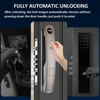 M6 3D Face Recognition Fingerprint Door Lock Support APP Smart IC Card Password Unlock, M6
