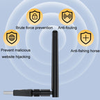 JINGHUA N5 Dual Band Driverless High Gain Antenna USB Wireless Network Card, Antenna Model 600M