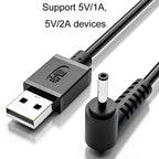 JINGHUA U550C USB To DC Charging Cable Small Appliance Power Cord, 3.5mm, 5.5mm