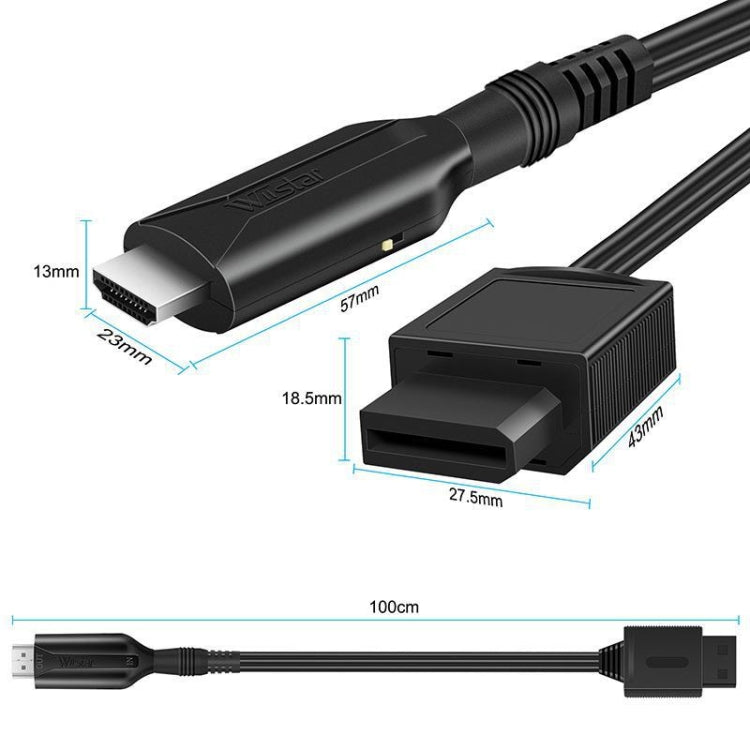 For Nintendo Wii To HDMI Converter  Adapter Cable 1m 1080P For Full HD Device, Wii To HDMI