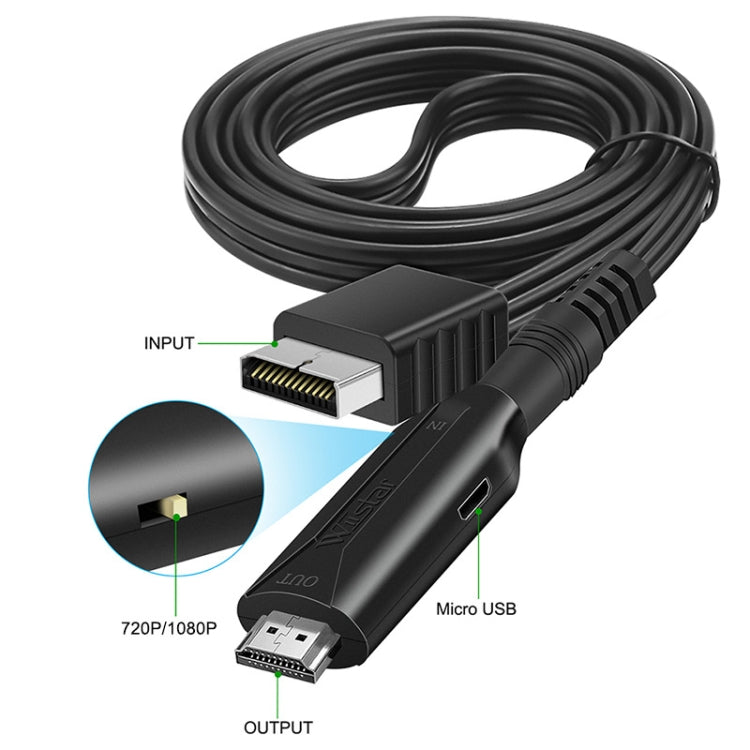 For Sony PS1 / PS2 To HDMI Converter Adapter Cable 1m 720P/1080P Output, PS1 PS2 To HDMI