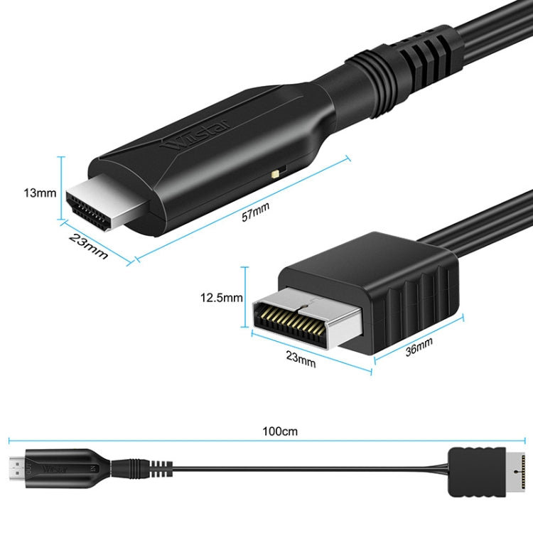 For Sony PS1 / PS2 To HDMI Converter Adapter Cable 1m 720P/1080P Output, PS1 PS2 To HDMI