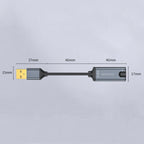 JINGHUA Z17 USB Sound Card With Cable Cell Phone Earphone Audio Converter, 0.2m, 0.5m
