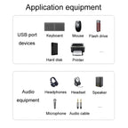 JINGHUA N800 Drive Free Sound Card Computer To Docking Station With Audio Interface, USB, Type-C
