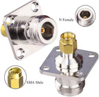 N Female To SMA Male RF Coaxial Connector, N Female To SMA Male
