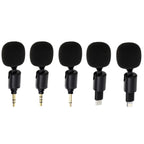 Mobile Phone Live Broadcast Microphone, 3.5 Straight Head 3-section Plug (Sponge Cover), 3.5 Straight Head 4-section Plug (Sponge Cover), 3.5 Straight Head 2-section Plug (Sponge Cover), TYPE-C Straight Head Jerry Solution (Sponge Cover)               ...