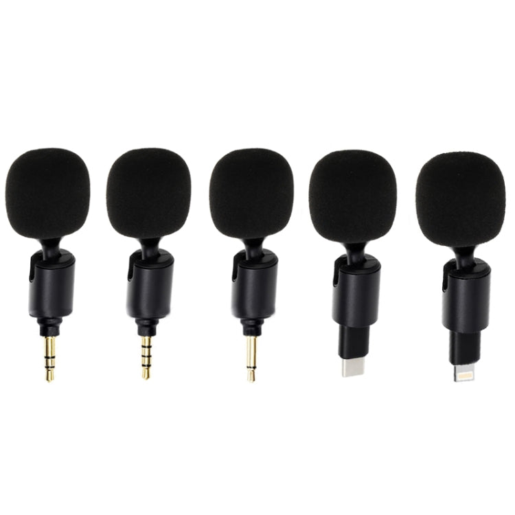 Mobile Phone Live Broadcast Microphone, 3.5 Straight Head 3-section Plug (Sponge Cover), 3.5 Straight Head 4-section Plug (Sponge Cover), 3.5 Straight Head 2-section Plug (Sponge Cover), TYPE-C Straight Head Jerry Solution (Sponge Cover)               ...