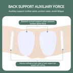 Ultra-thin Waist Belt Lumbar Support Breathable Back Spine Support Corset, S, M, L, XL