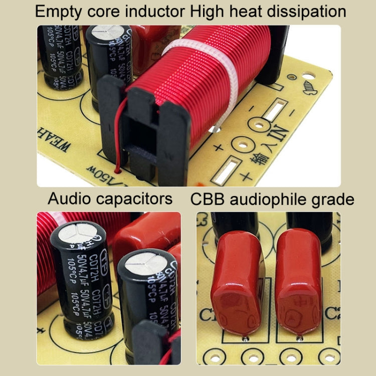 High Medium And Low 3-Way Audio Crossover Home Cinema Speaker Divider, 305A Model, 305B Model