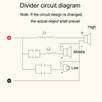 High Medium And Low 3-Way Audio Crossover Home Cinema Speaker Divider, 305A Model, 305B Model