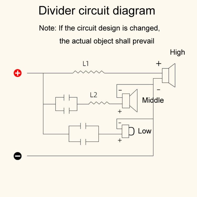 High Medium And Low 3-Way Audio Crossover Home Cinema Speaker Divider, 305A Model, 305B Model