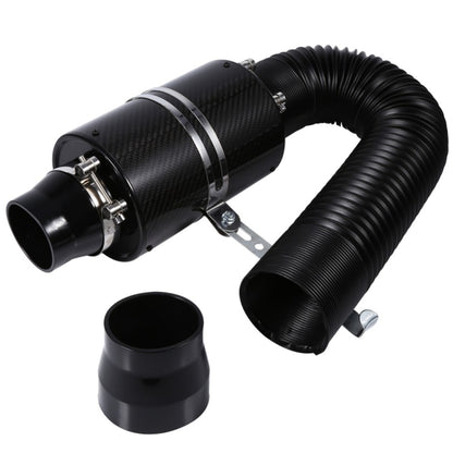 Carbon Fiber Air Intake Bellows Air Filter Kit Car Modification