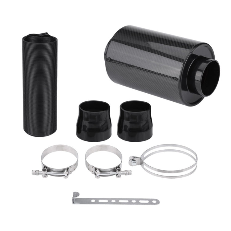 Carbon Fiber Air Intake Bellows Air Filter Kit Car Modification