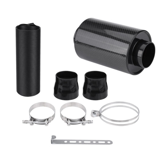Carbon Fiber Air Intake Bellows Air Filter Kit Car Modification