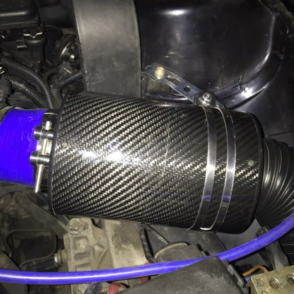 Carbon Fiber Air Intake Bellows Air Filter Kit Car Modification