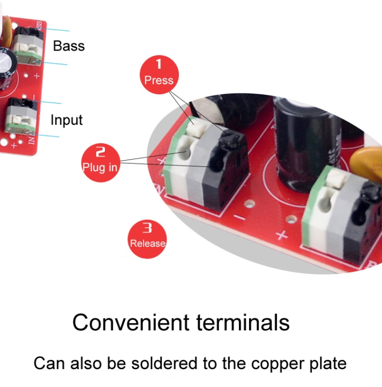 DIY Audio Bass Crossover Solderless High Power Divider, WEAH-90A