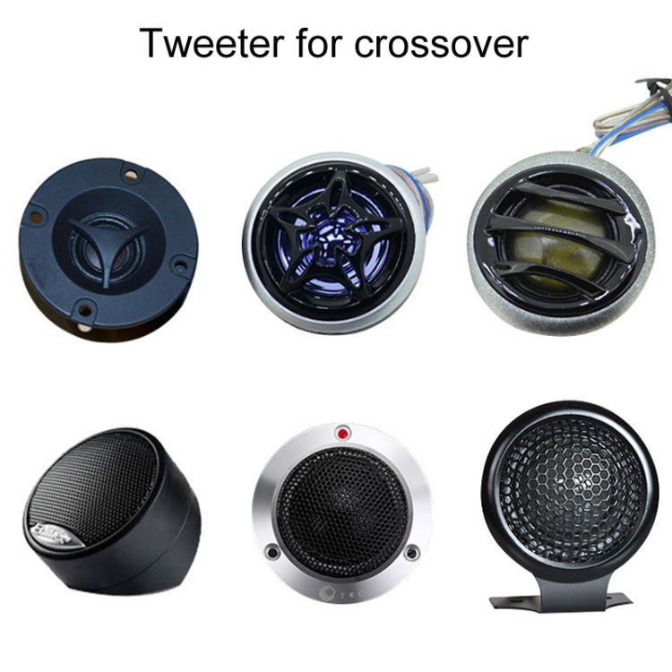 WEAH-T-5 Car Modification Tweeter Crossover Hi-Fi Audio Divider, A Model 2.2UF, B Model 2.5UF, C Model 4.7UF