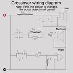 CW-3003 High Medium And Low 3-Way Audio Crossover Home Cinema Speaker Divider, CW-3003