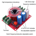 Adjustable LCR Trap Full Range Speaker Audio Filter, HB-01
